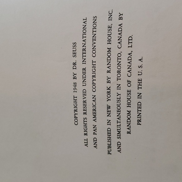 Vintage 1948 THIDWICK The Big Hearted Moose - Dr. Seuss Book - Picture 2 of 16